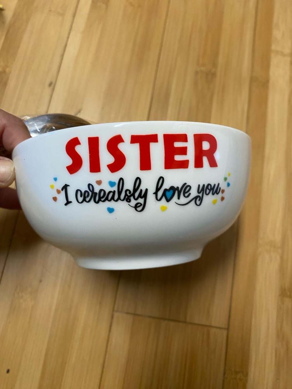 Sister I Cerealsly Love You Cereal Bowl and Spoon Set